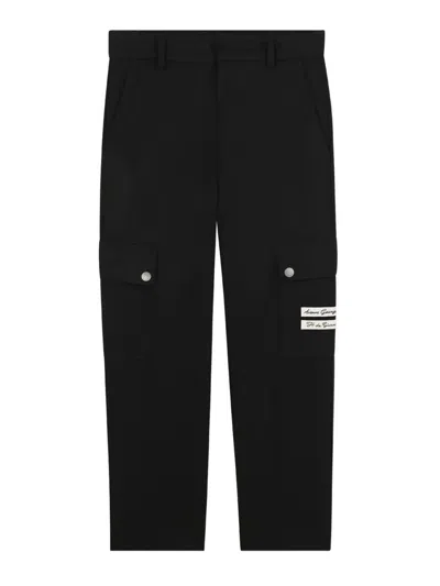 Givenchy Trousers With Logo In Black