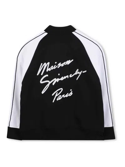 Givenchy Contrast-panel Bomber Jacket In Black