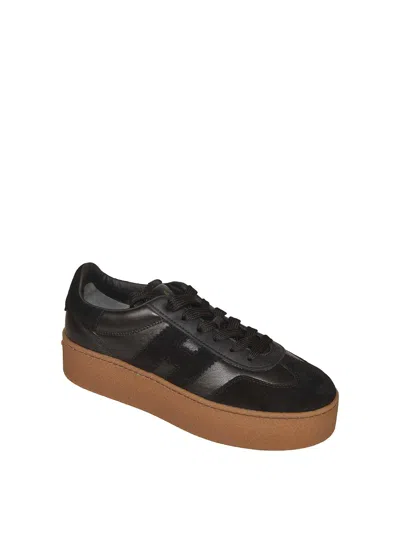 Hogan H681 Side H Patch Sneakers In Black