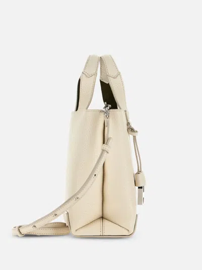 Hogan H01 R Handbag In Hammered Leather In Nude