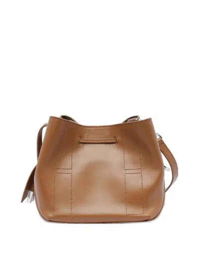 Hogan Mini Hocket Drawstring Shoulder Bag In Brown