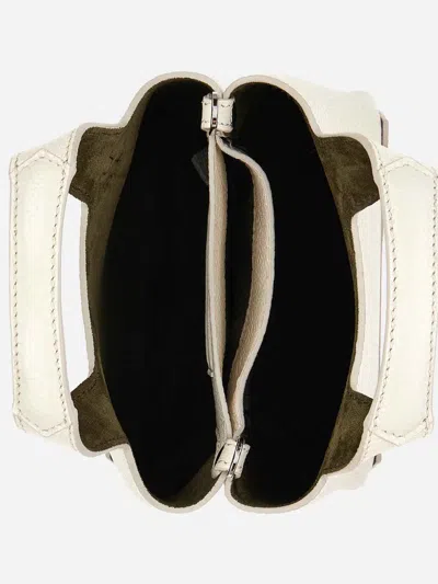 Hogan H01 R Handbag In Hammered Leather In Nude