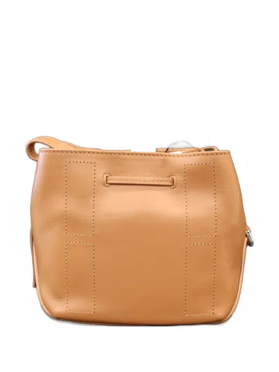 Hogan Mini Hocket Drawstring Shoulder Bag In Brown