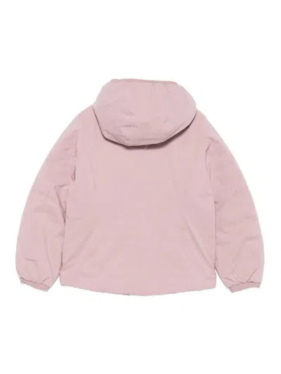 K-way Hooded Reversible Jacket In Pink