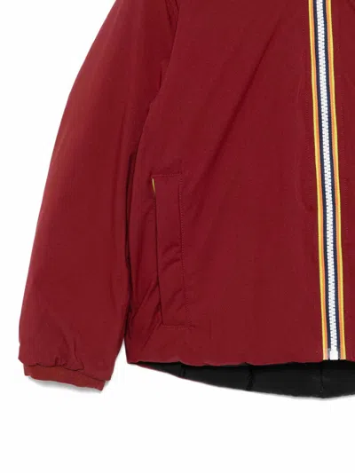 K-way Hooded Zip-up Jacket In Red