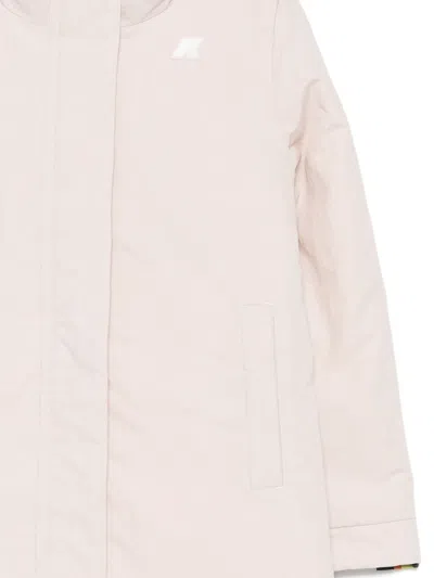 K-way Jacket With Hood In Neutral