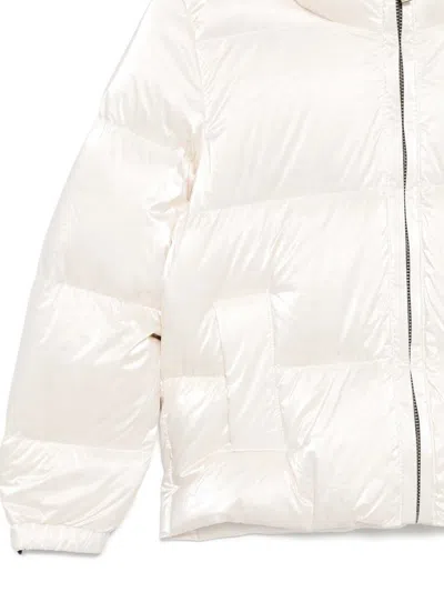 K-way Hooded Jacket In White