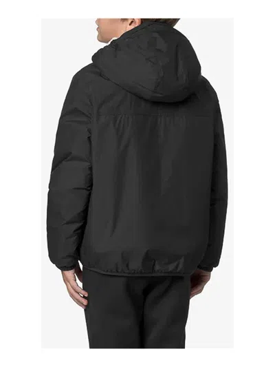 K-way Teddy Bear Down Jacket With Logo In Black