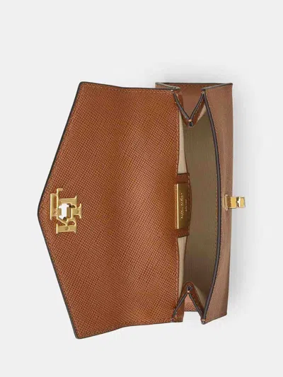 Ralph Lauren Farrah Sm-satchel-small In Brown