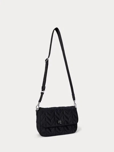 Ralph Lauren Stevie Msngr-crossbody-medium In Black