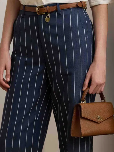 Ralph Lauren Farrah Sm-satchel-small In Brown