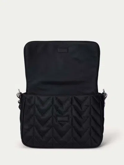 Ralph Lauren Stevie Msngr-crossbody-medium In Black