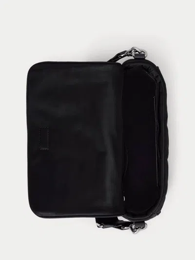 Ralph Lauren Stevie Msngr-crossbody-medium In Black