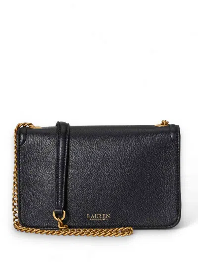 Ralph Lauren Bradley Wllt-wallet On A Chain-large In Black