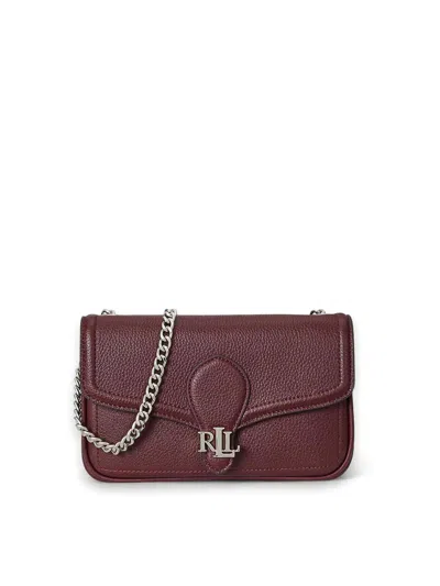 Ralph Lauren Bradley Wllt-wallet On A Chain-large In Burgundy