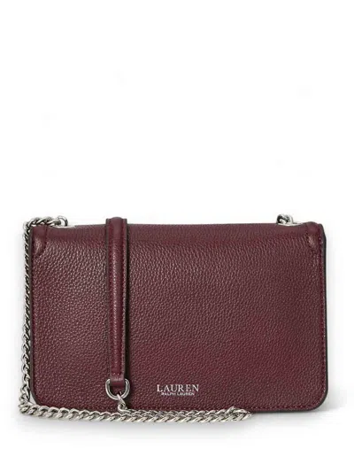 Ralph Lauren Bradley Wllt-wallet On A Chain-large In Burgundy
