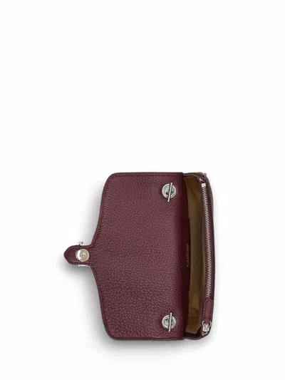 Ralph Lauren Bradley Wllt-wallet On A Chain-large In Burgundy