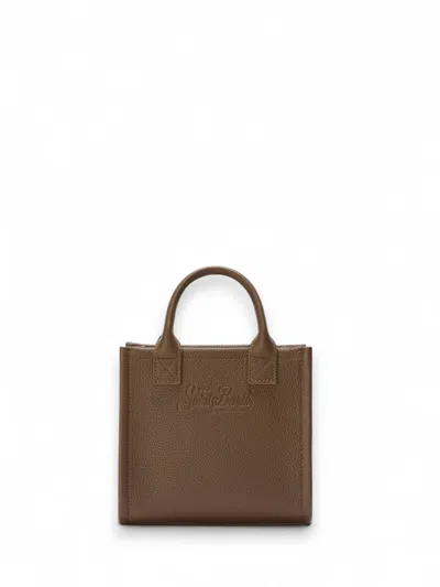 Mc2 Saint Barth Mini Vanity Bag In Brown