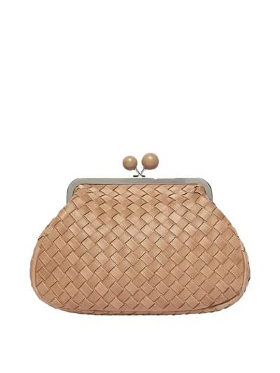 Weekend Max Mara Pasticcino Pancia Medium Orzo Clutch In Brown