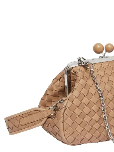 Weekend Max Mara Pasticcino Pancia Medium Orzo Clutch In Brown