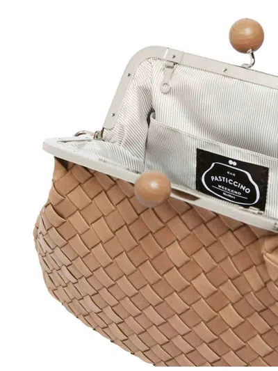 Weekend Max Mara Pasticcino Pancia Medium Orzo Clutch In Brown