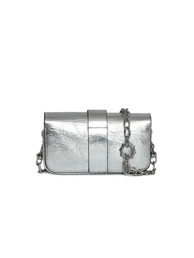 Zadig & Voltaire Kate Wallet Vintage Metal In Silver