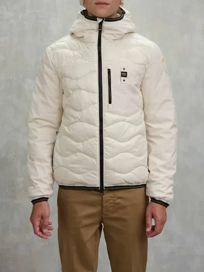 Blauer Hooded Puffer Jacket In White