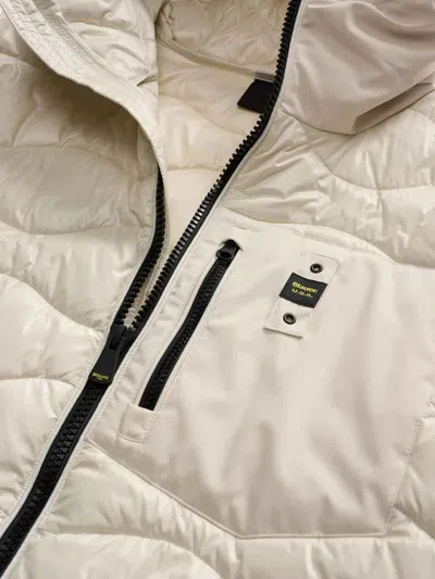 Blauer Hooded Puffer Jacket In White