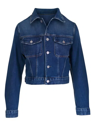 Citizen Of Humanity Charisse Briar Buttoned Denim Jacket In Blue