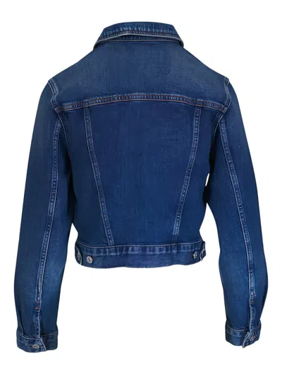 Citizen Of Humanity Charisse Briar Buttoned Denim Jacket In Blue