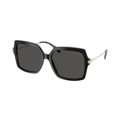 Michael Kors Quogue Dark Grey Solid Square Ladies Sunglasses Mk2247u 395087 57 In Black