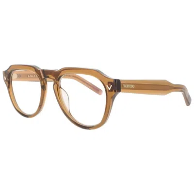 Valentino V-tale- Ii Demo Sport Unisex Eyeglasses Vlx-139 C 52 In Brown