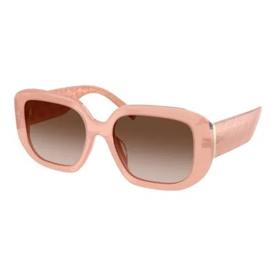 Tory Burch Brown Gradient Geometric Ladies Sunglasses Ty7218u 202813 54 In Pink