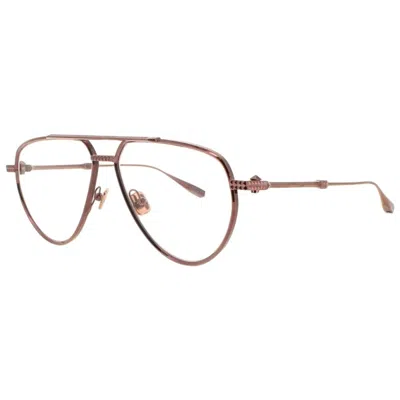 Valentino Stud - Ii Demo Pilot Unisex Eyeglasses Vlx-133 C 59 In Brown