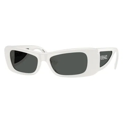 Versace Full Frame Sunglasses In White