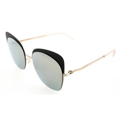 Mykita Champagne Gold Butterfly Sunglasses Anneli Cgd/dbr_cgd 56 In Black