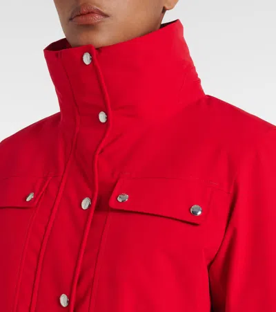 Fusalp Dessa Faux Fur-trimmed Ski Jacket In Red