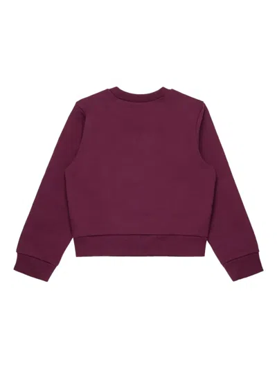 Max & Co Crew-neck Sweatshirt In Burgundy