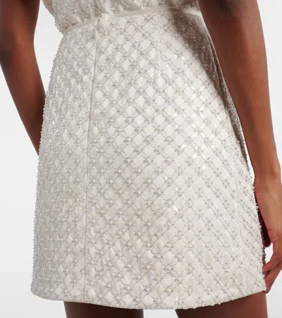 Dorothee Schumacher Sequin Embellished Mini-skirt In Duchesse In Neutral