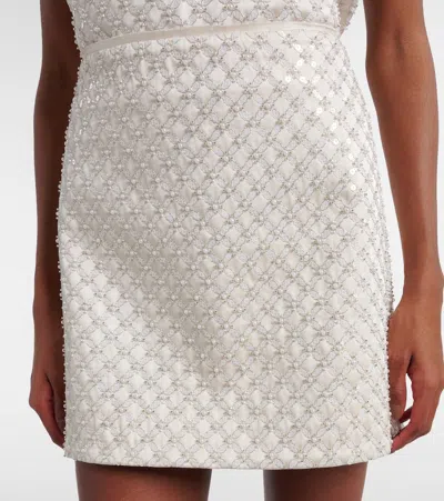 Dorothee Schumacher Sequin Embellished Mini-skirt In Duchesse In Neutral