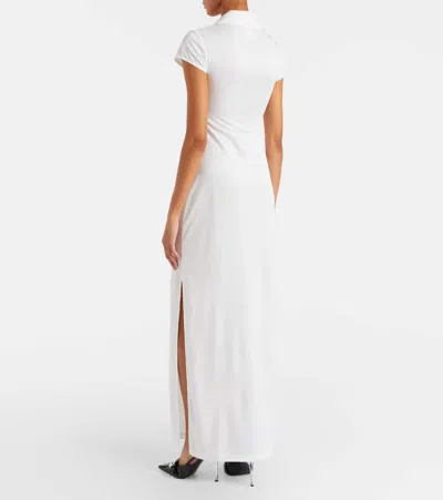 Courrèges Logo Polo Dress In White