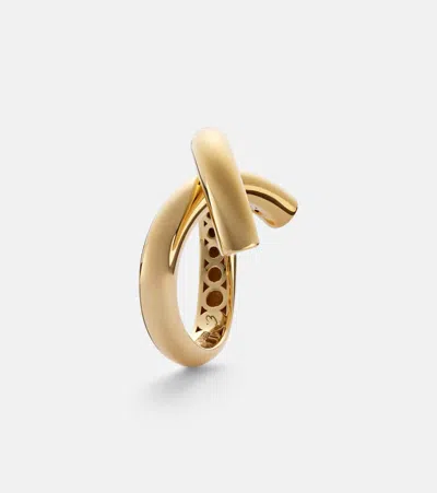 Engelbert Cross Loop Medium 18kt Gold Ring In Gold