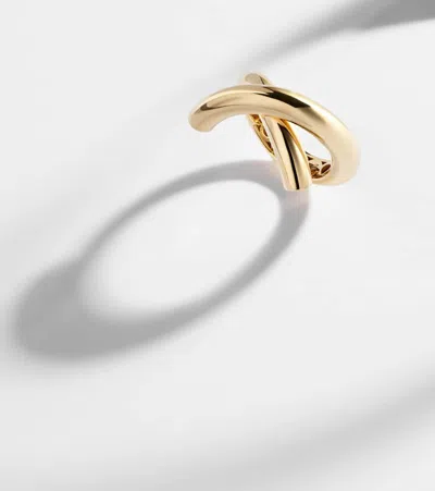 Engelbert Cross Loop Medium 18kt Gold Ring In Gold