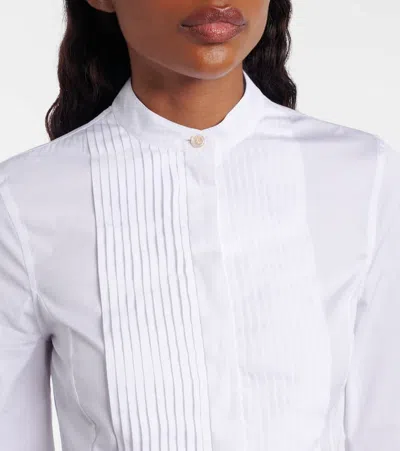 Alexander Mcqueen Cotton Poplin Shirt In White