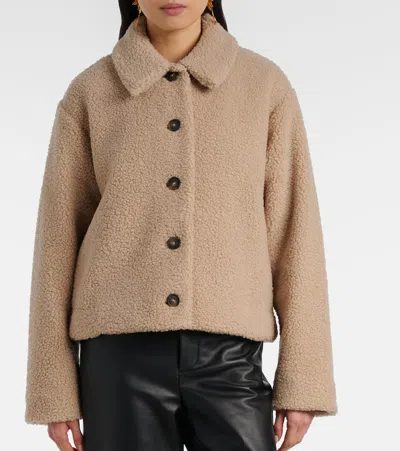 Vince Cropped Jacket In Neutral