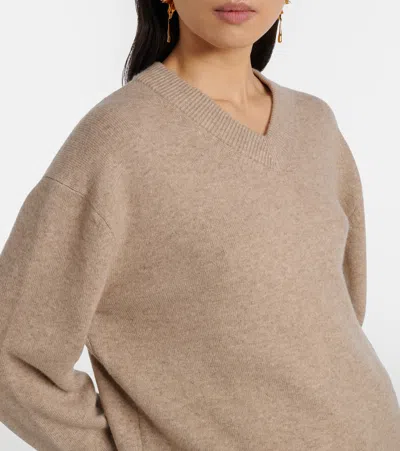 Vince Wool-blend Sweater In Brown