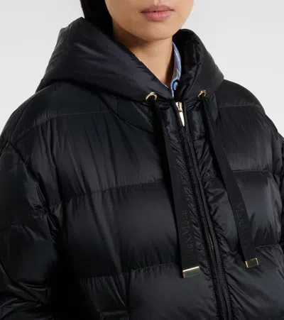 Max Mara Cube Line Quilted Down Jacket In Black