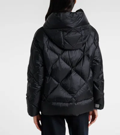 Max Mara Cube Line Quilted Down Jacket In Black