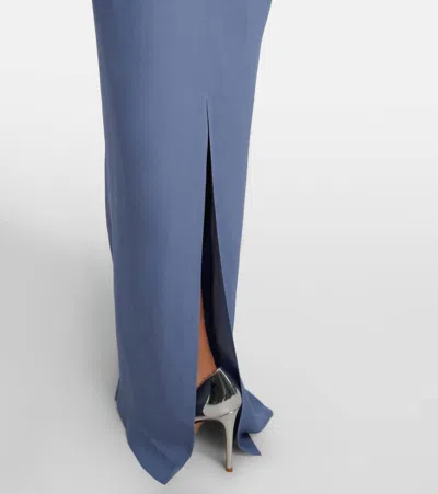 Taller Marmo Eolia Crêpe Cady Gown In Blue