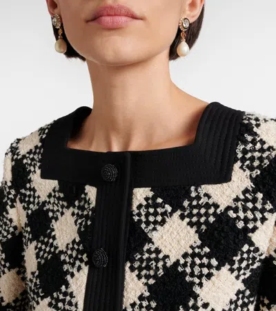 Valentino Vlogo Embellished Drop Earrings In White